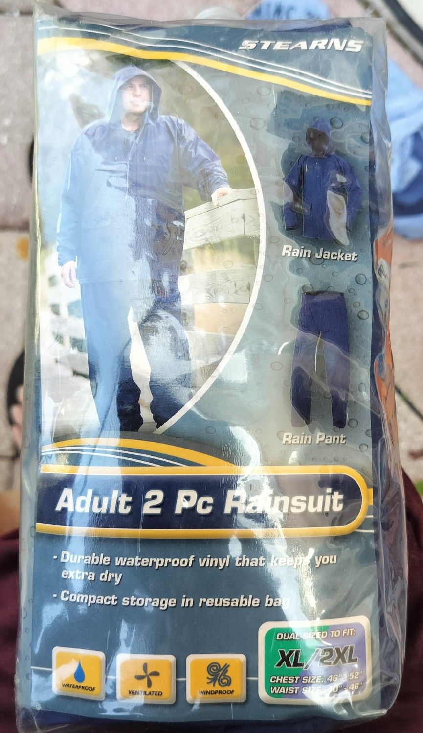 2XL 2 Piece Raincoat