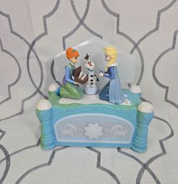 Jakks Disney Animatronic Musical Jewelry Box Frozen Anna Elsa Olaf Works