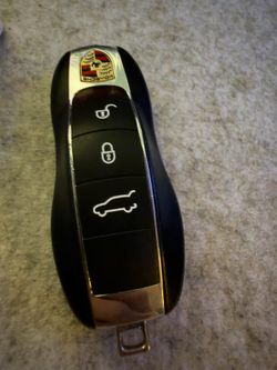 porche key fob and key
