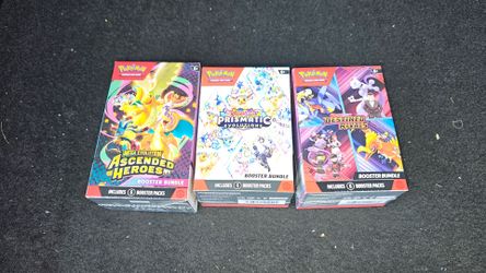 Pokémon TCG Booster bundles x3