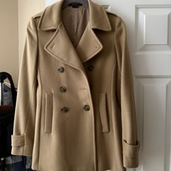 Theory, Wool Coat , Tan, Small