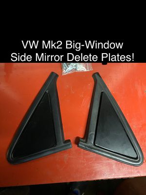 Photo Custom VW Mk2 Big Window Side Mirror Delete Plates