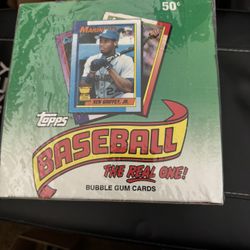 Topps Baseball Cards Unopened 1990