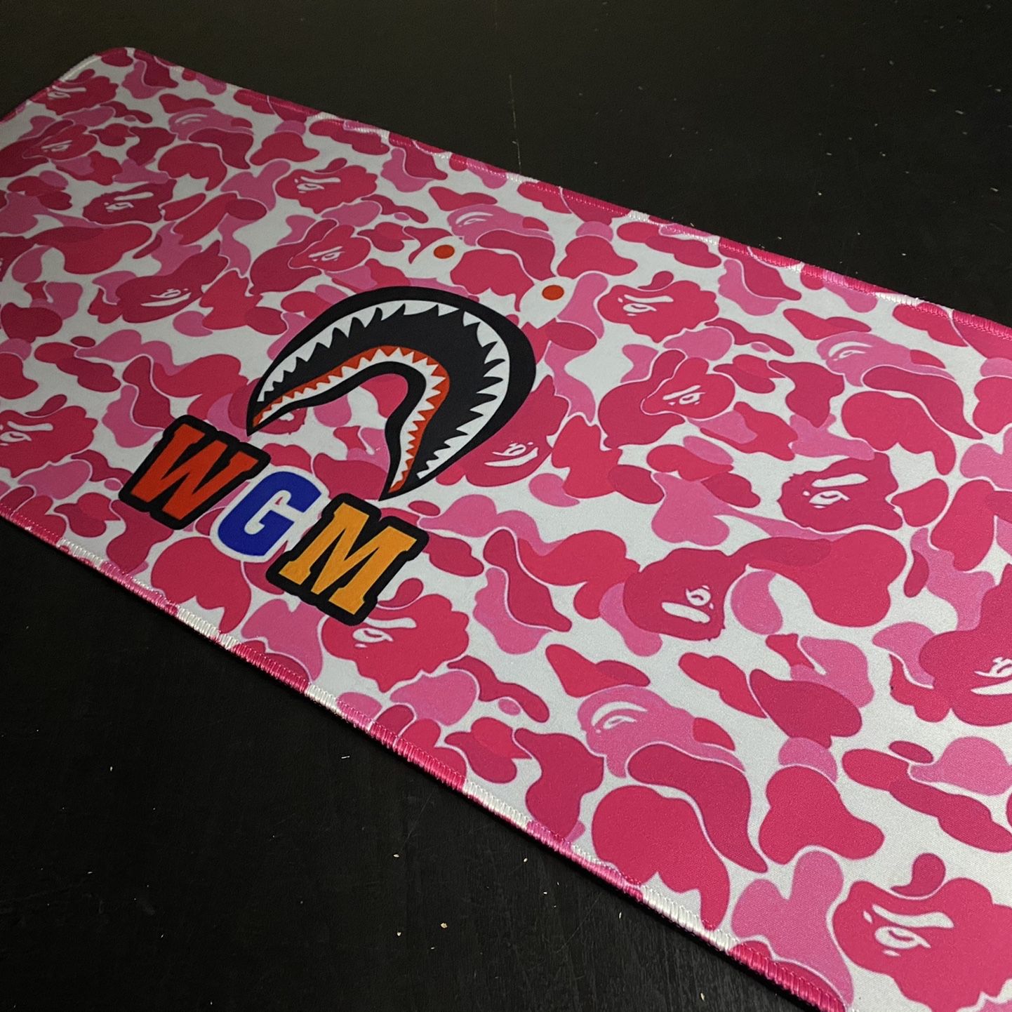 A Bathing ape Bape neon camo razer WGM Large Extended Gaming Mouse Pad Mat