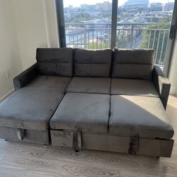 Sectional Sleeper & Storage Sofa Couch