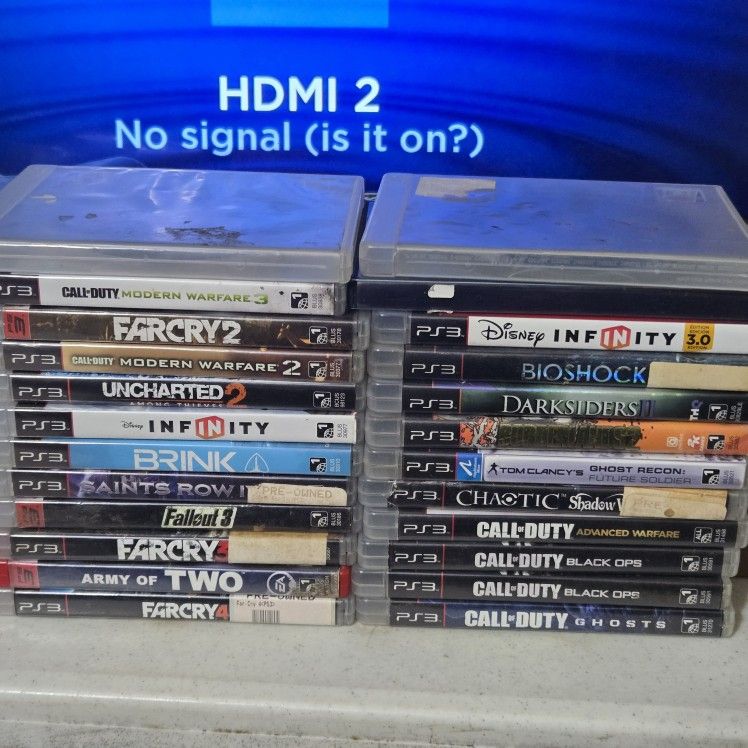 Sony Playstation 3 PS3 Video Game Colllection Lot Farcry Call of duty And More