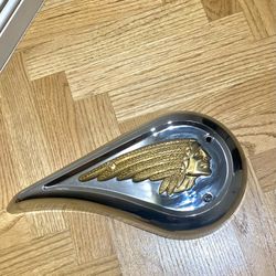 Indian head motorcycle air cleaner cover