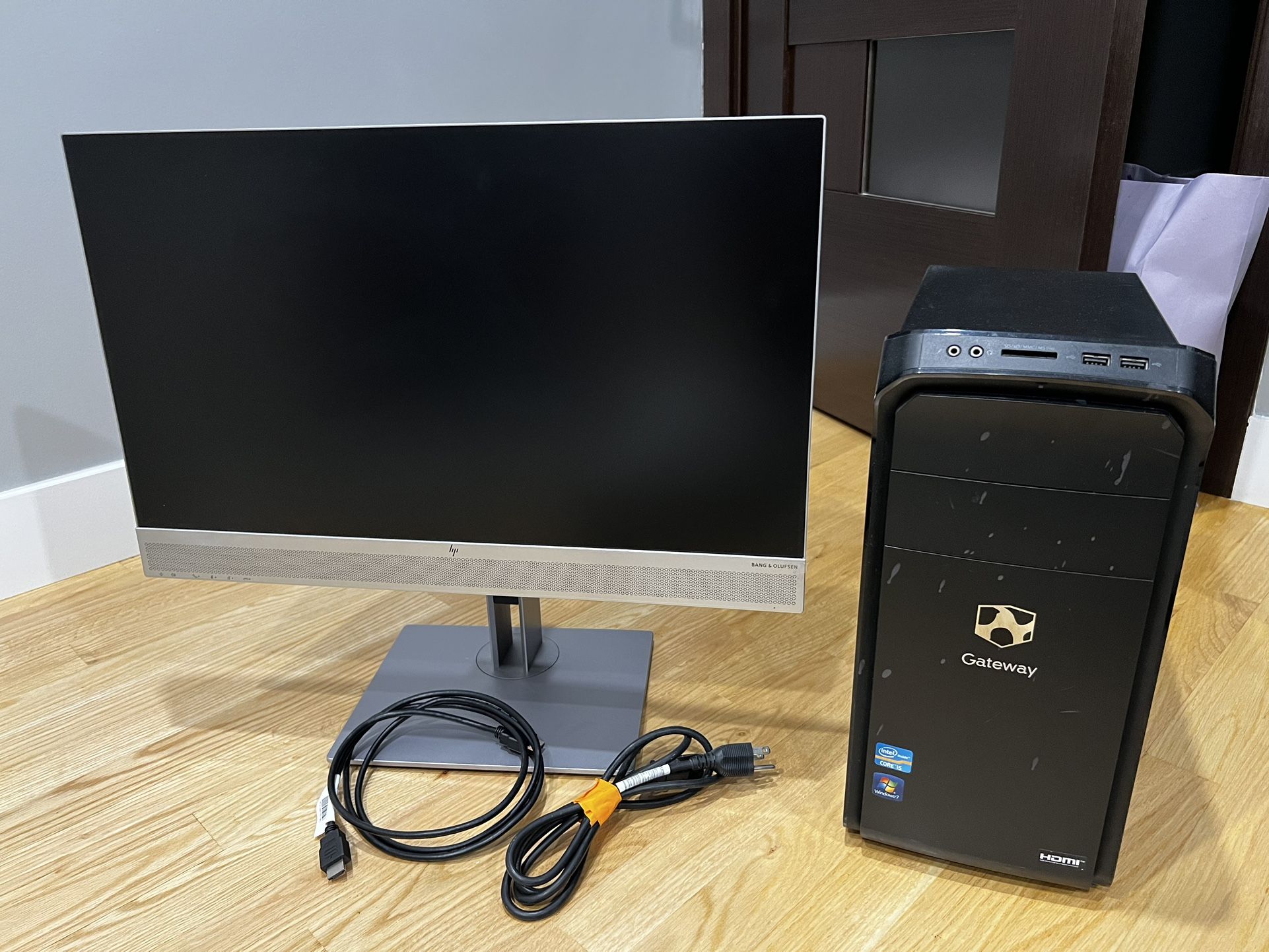 Gateway Dx4870 Desktop And HP E243m Monitor