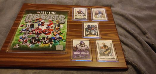 NFL All Time Greats Football Card Display Frames