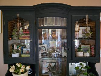 1893  Antique cabinet hutch