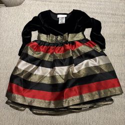 Toddler Girls Holiday Dress Size 24 Months 