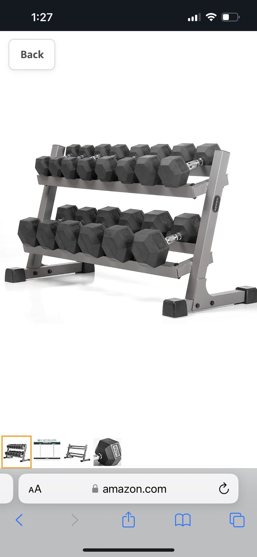XMARK Dumbbell Pair Weight Sets, 380 lbs (7 Pair) to 550 lbs (10 Pair) Hand Weights, Dumbbell Sets with Weight Storage or Available Individually, Comp