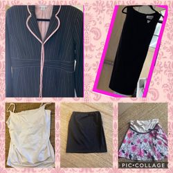 M Maternity isabella Oliver white tank (brand of stars) 2 skirts, blazer, dress