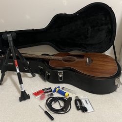 Ibanez AC240-OPN Acoustic Guitar, Road Runner Hard Case, Pro-Line Guitar Stand, Pickup, Humidifier