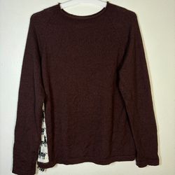 Paka Cusco Handmade Royal Alpaca Sweater Adult XL Burgundy Roll Neck Knit