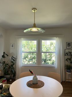 Vintage Art Deco Mid century Pendant Lamp