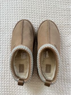 UGG TAN Tasman platform slippers