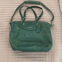 Vintage Coach Madison Lindsey Leather Convertible Satchel