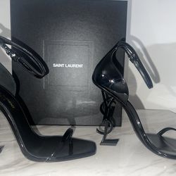 Saint Laurent YSL Authentic OPYUM SANDALS IN PATENT LEATHER– Worn Once – Like New