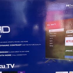 43” TCL Smart Tv Unopened 