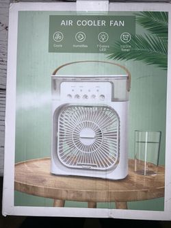 Cooling fan water and mist