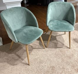 Dining Chairs - Velvet Upholstered Set of 3)
