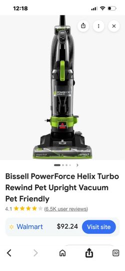 Bissell PowerForce Helix Turbo Rewind Pet Vacuum