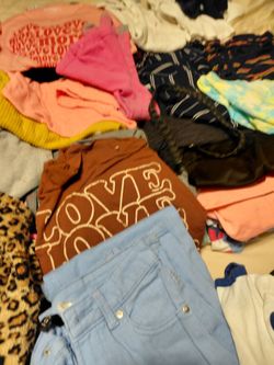 Like new 45 pieces of girls  clothing sizes 10 /12 .