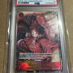 Monkey.D.Luffy (012) (Alternate Art) PSA 10