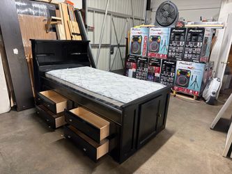 Twin captains bed $260