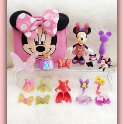 Disney Minnie Mouse Fashion Doll w/ Accessories  and Storage Case 🎀💖✨️ Little Girls Christmas Gift 🎅🎄🎁 
