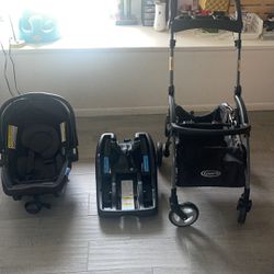Graco Car Seat/Carrier/Stroller Combo 