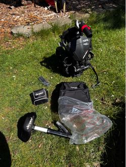Rovic RV1D Disc Golf Cart w/ Seat & Accessories