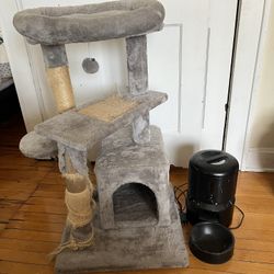 Cat Tower And Feeder 