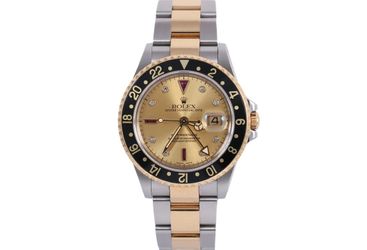 Mint Condition 2000 Rolex GMT-Master II 40mm - 16713RG (Serti Ruby & Diamond)