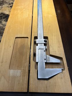 Scherr Tumico Vernier Caliper 24” with Wooden Case