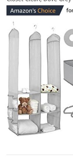Grey Closet Organizer