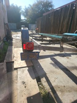 1977 Galvanized Boat Trailer