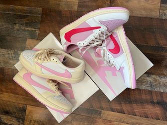New Travis, Scott Jordan, one low shy, pink and tropical pink