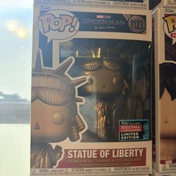 statue of liberty funko pop spider-man no way home