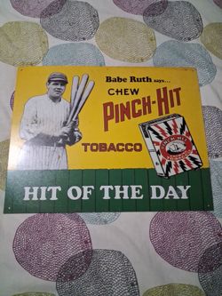 Babe Ruth metal sign