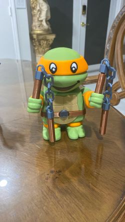3D Printed Michelangelo Figurine – TMNT Fan Art – Collectible Display