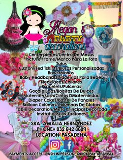 Megan's Party Decorations