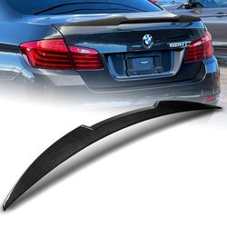 For 2011-2016 BMW 5-Series/M5 F10 F18 W-Power Carbon Painted Rear Trunk Spoiler -(2-SP-9001-APCF