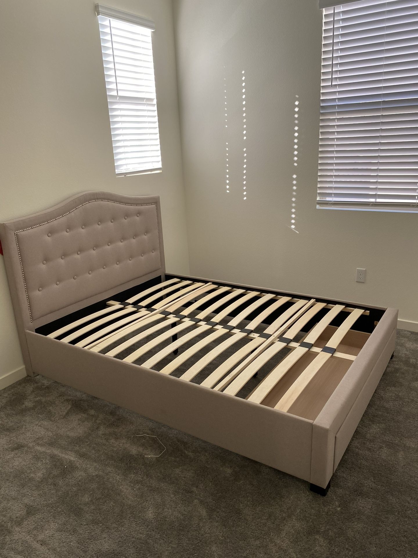 Full Bed Frame With Storage