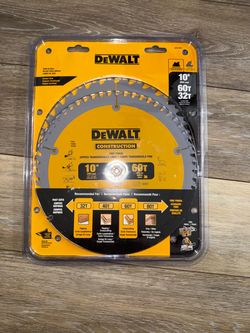 10-Inch Miter Saw Blades/Table Saw Blades, 2-Blade Combo, 60-Tooth & 32-Tooth Pack (DW3106P5) DEWALT