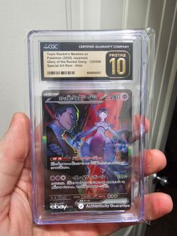 Team Rockets  Mewtwo ex Japanese CGC Pristine 10