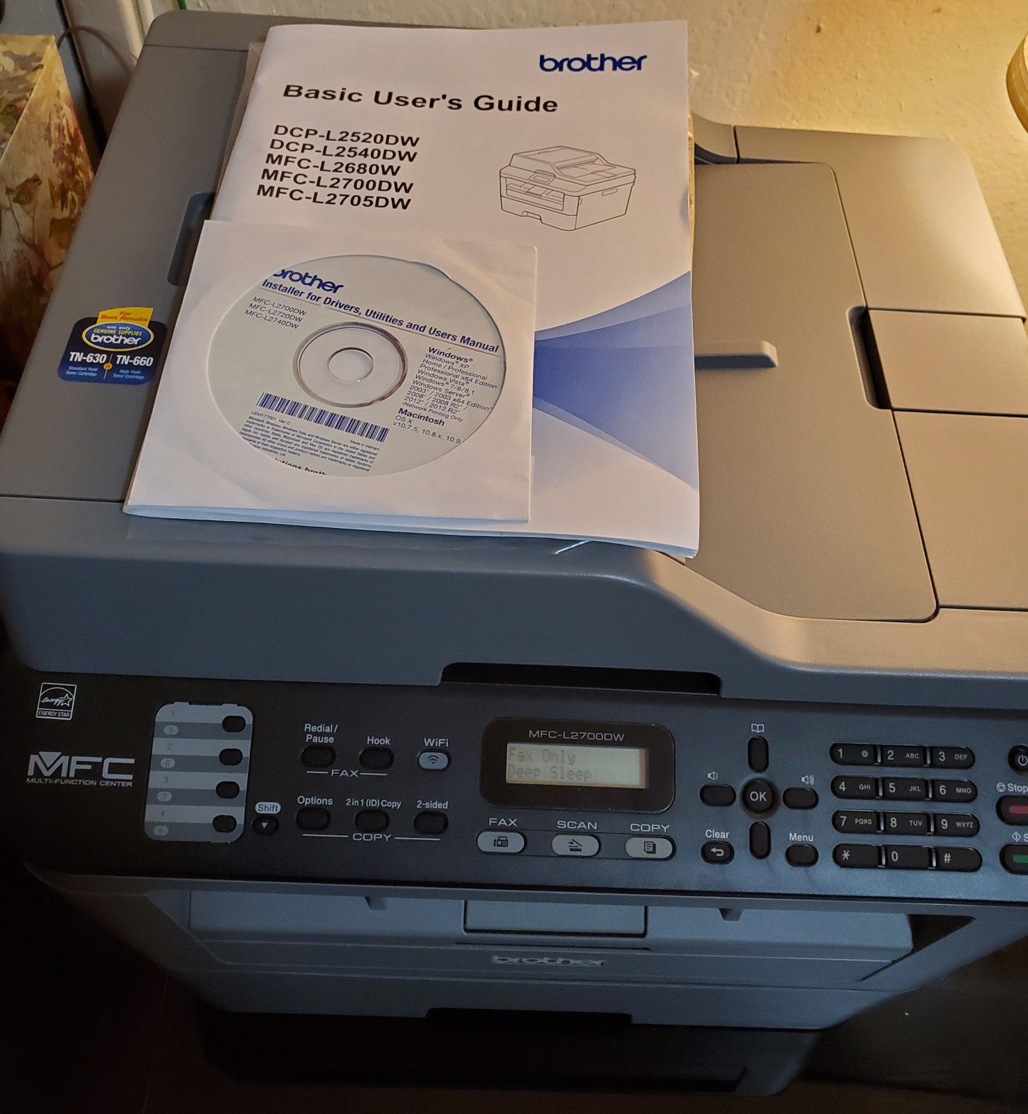 Brother Printer. Fax, Scan and Copy.