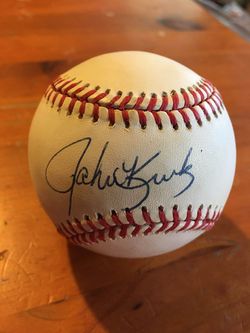 Signed John Kruk Phillies Baseball