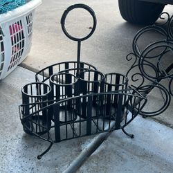Utensils, Wine rack, Book Rack all 3 for 25.00 